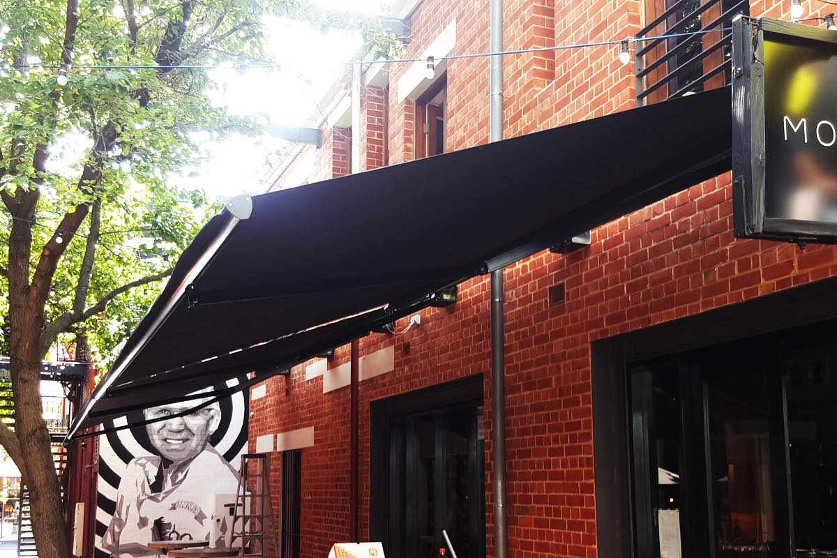 motorised folding arm awning Mothervine Adelaide SA
