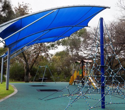 Cantilever shade structure Forestville reserve City of Unley