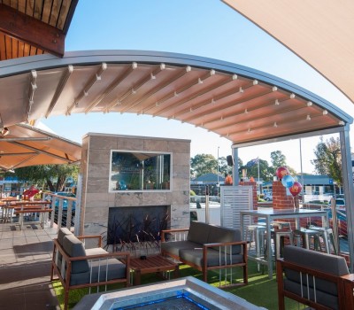 Retractable motorised roof Arkaba Hotel Fullarton City of Unley SA